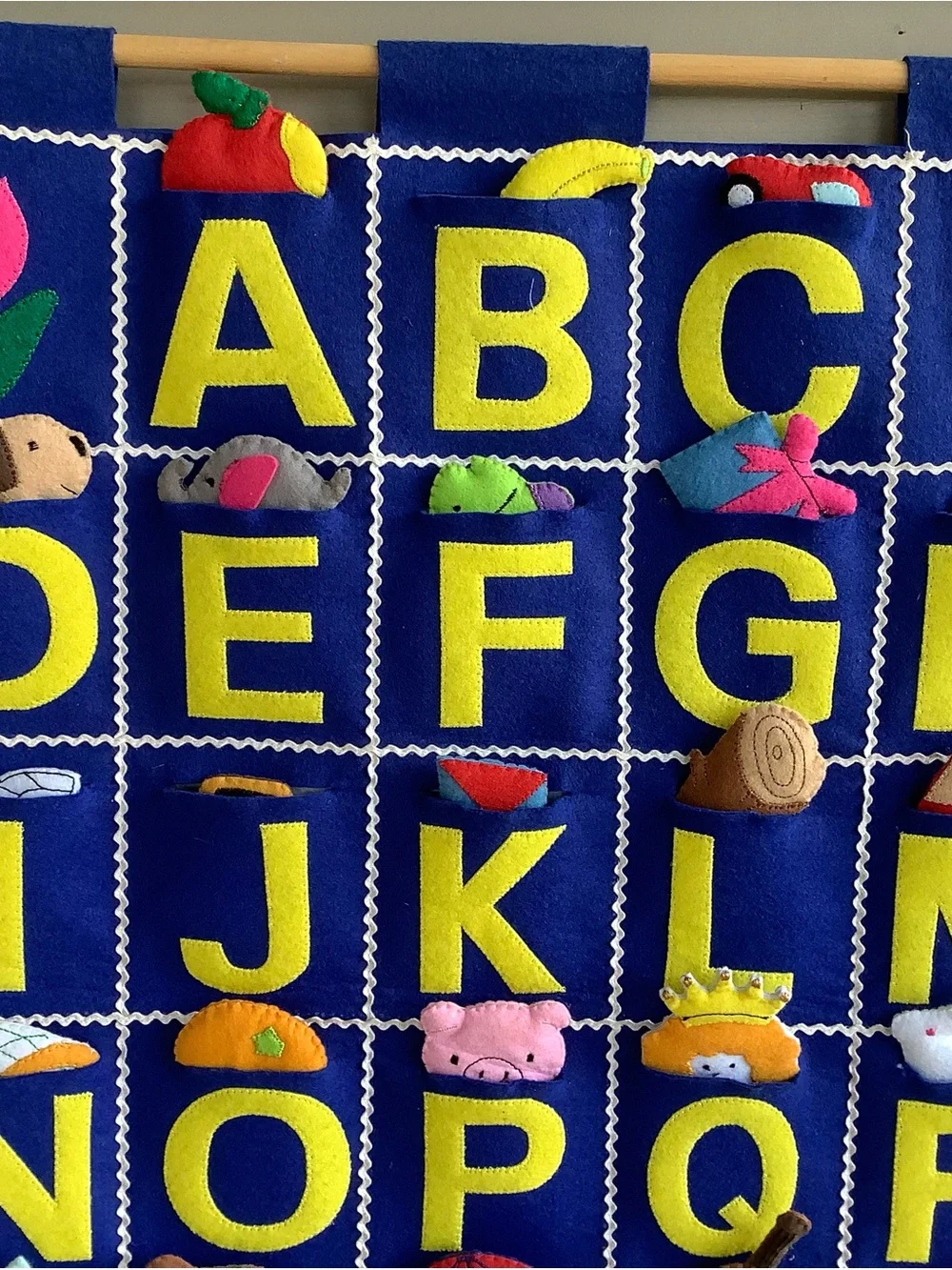 Alphabet Felt Pocket Chart Wall Hanging